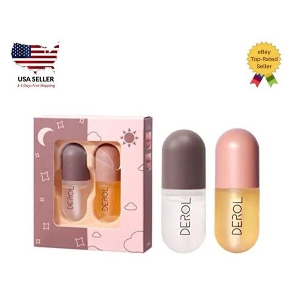 2x DEROL Lip Plumper Extreme Lip Gloss Plump Volume Lips Moisturizing Maximizer - Picture 1 of 8